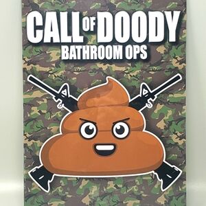 Funny MeMe "Call Of Doody" Bathroom OPS Tin Sign
